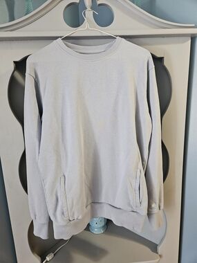 Kangol Light Blue Women's Crewneck Oversized Sweatshirt With Pockets